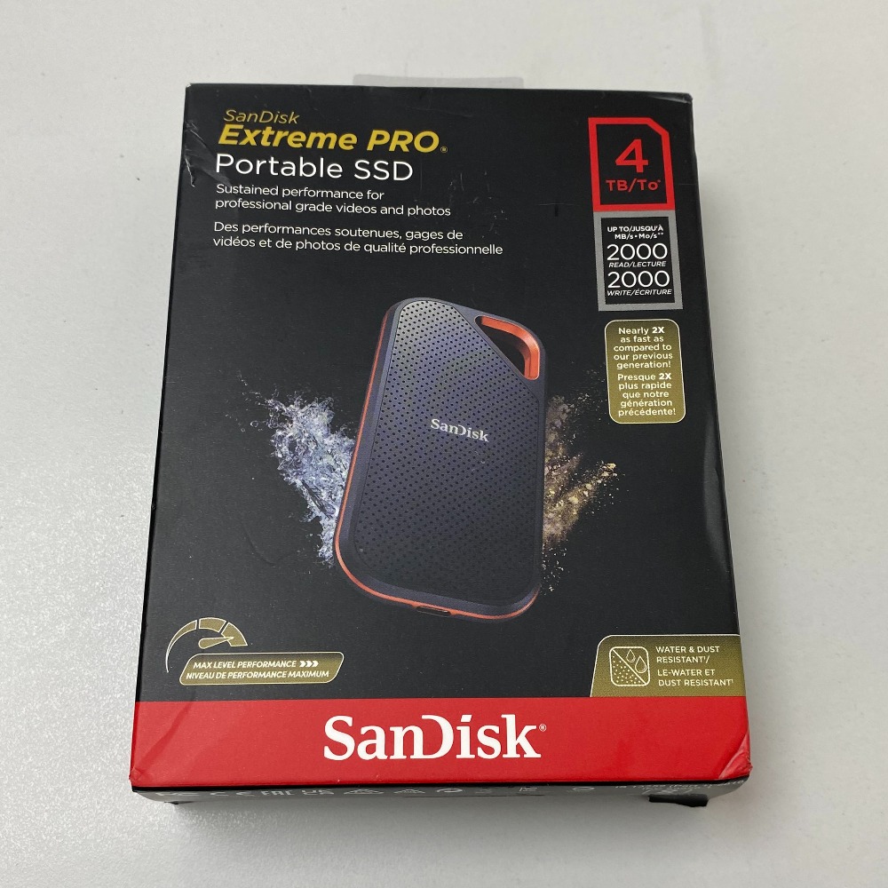 Sandisk SanDisk Extreme PRO 4TB USBC Portable External SSD SDSSDE814T00G25 Own4Less